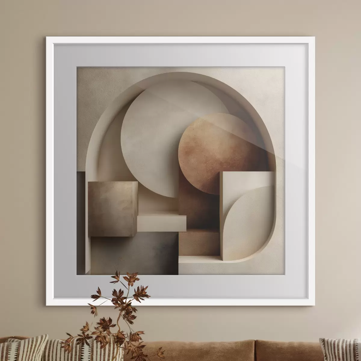 Poster Flache abstrakte Komposition f50068