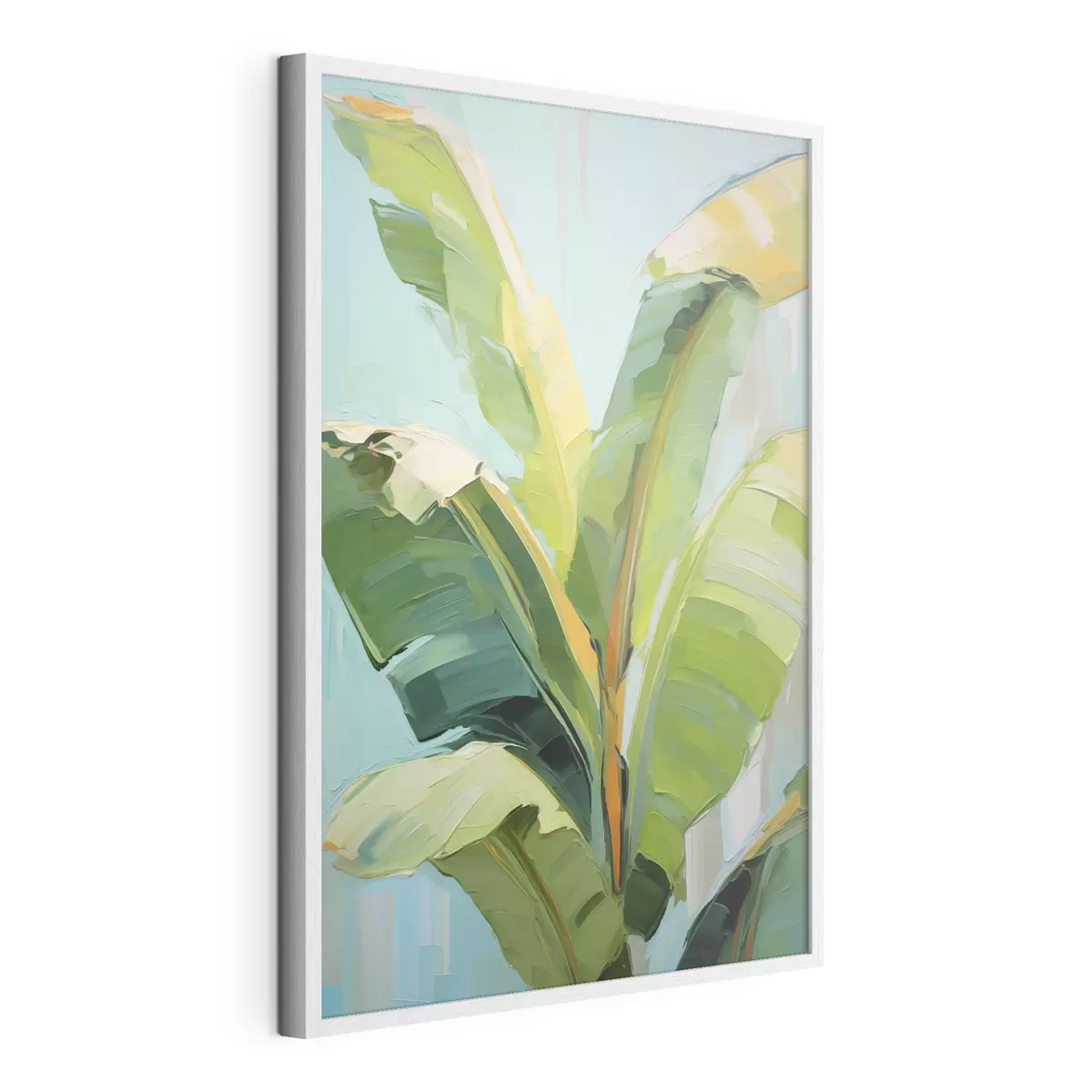 Poster Bananenpalmenblätter, Imitationsgemälde f50069