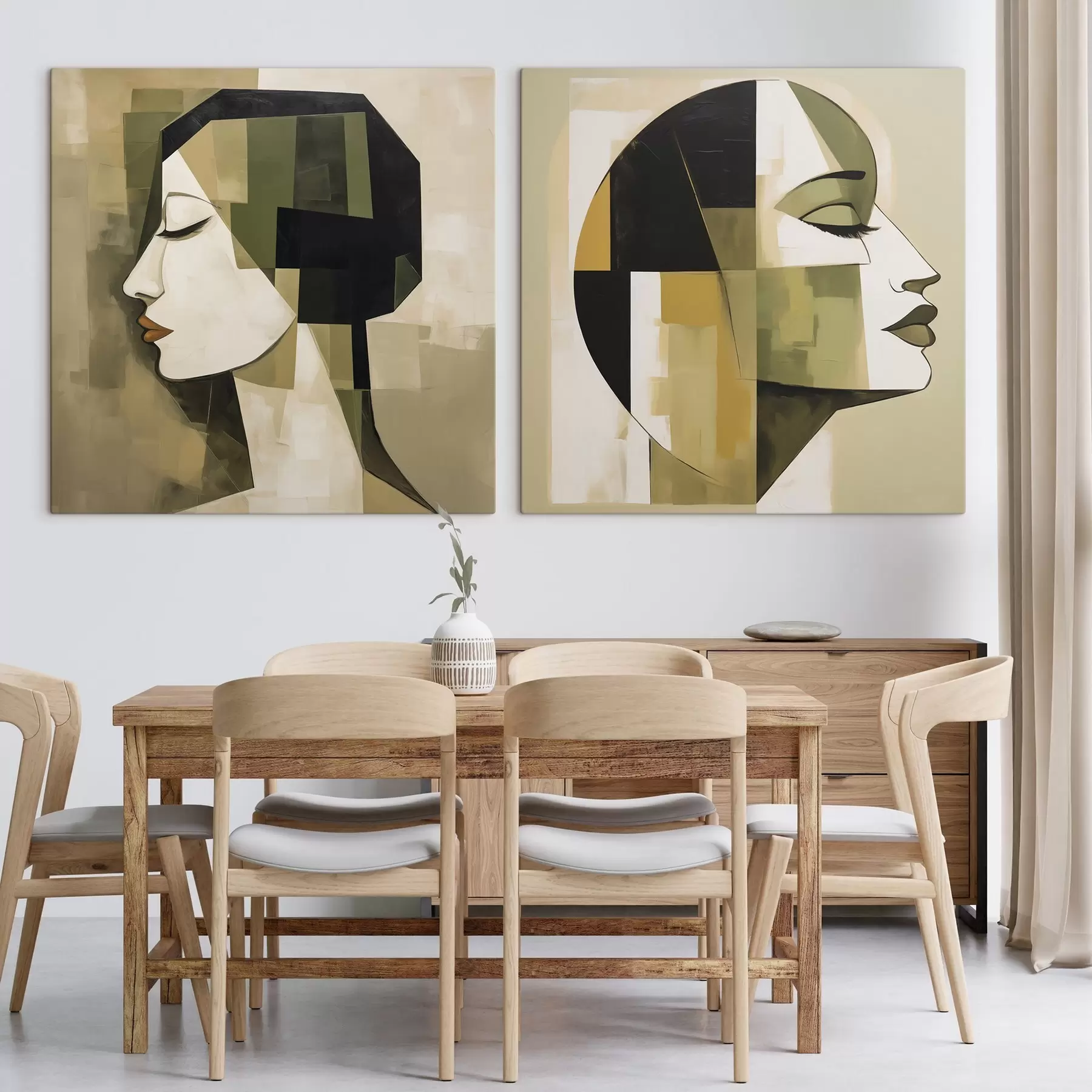 Fototapete Modernes abstraktes Porträt m30774