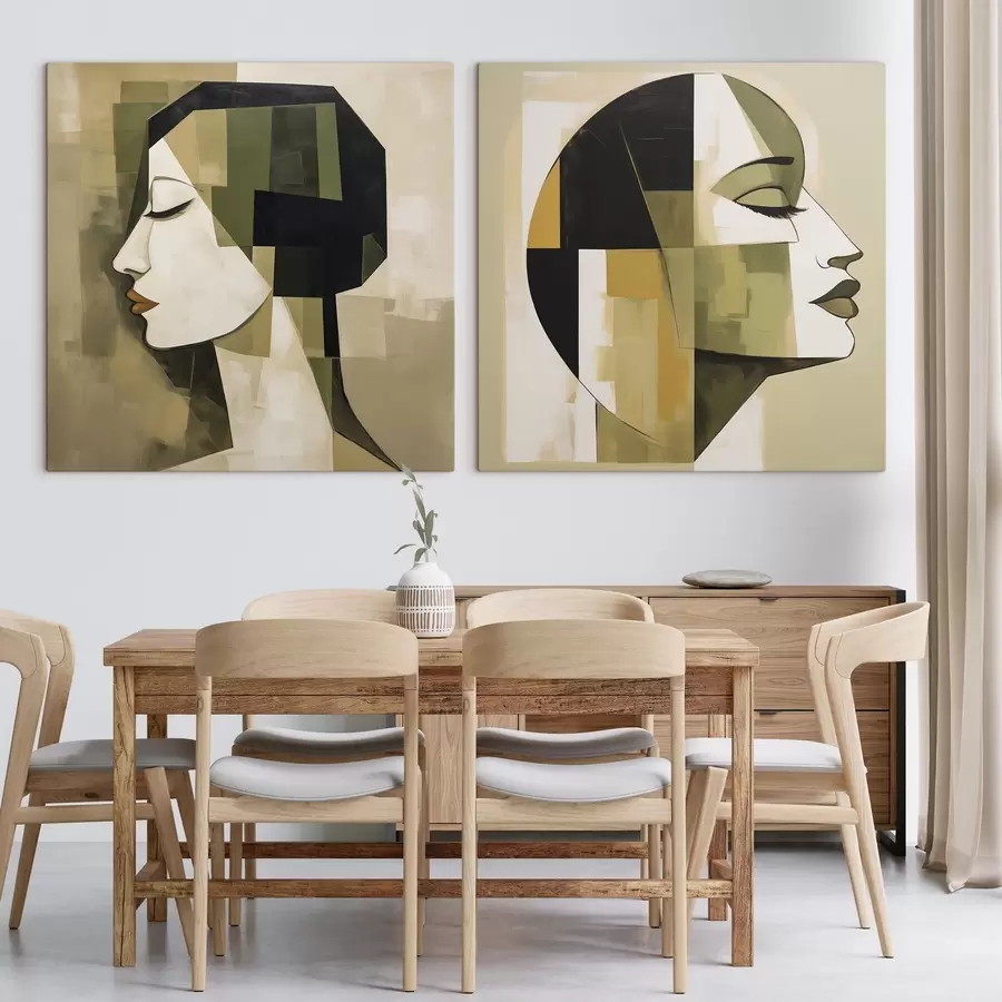 Fototapete Modernes abstraktes Porträt m30774
