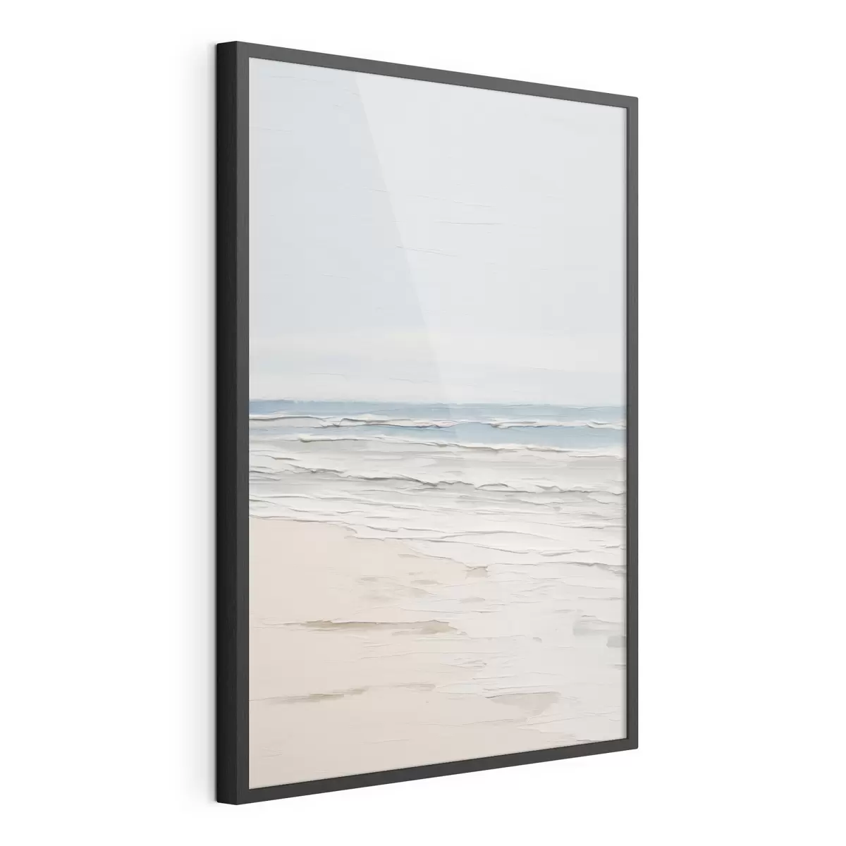 Poster Minimalistische Strandlandschaft in hellen Farbtönen f49951