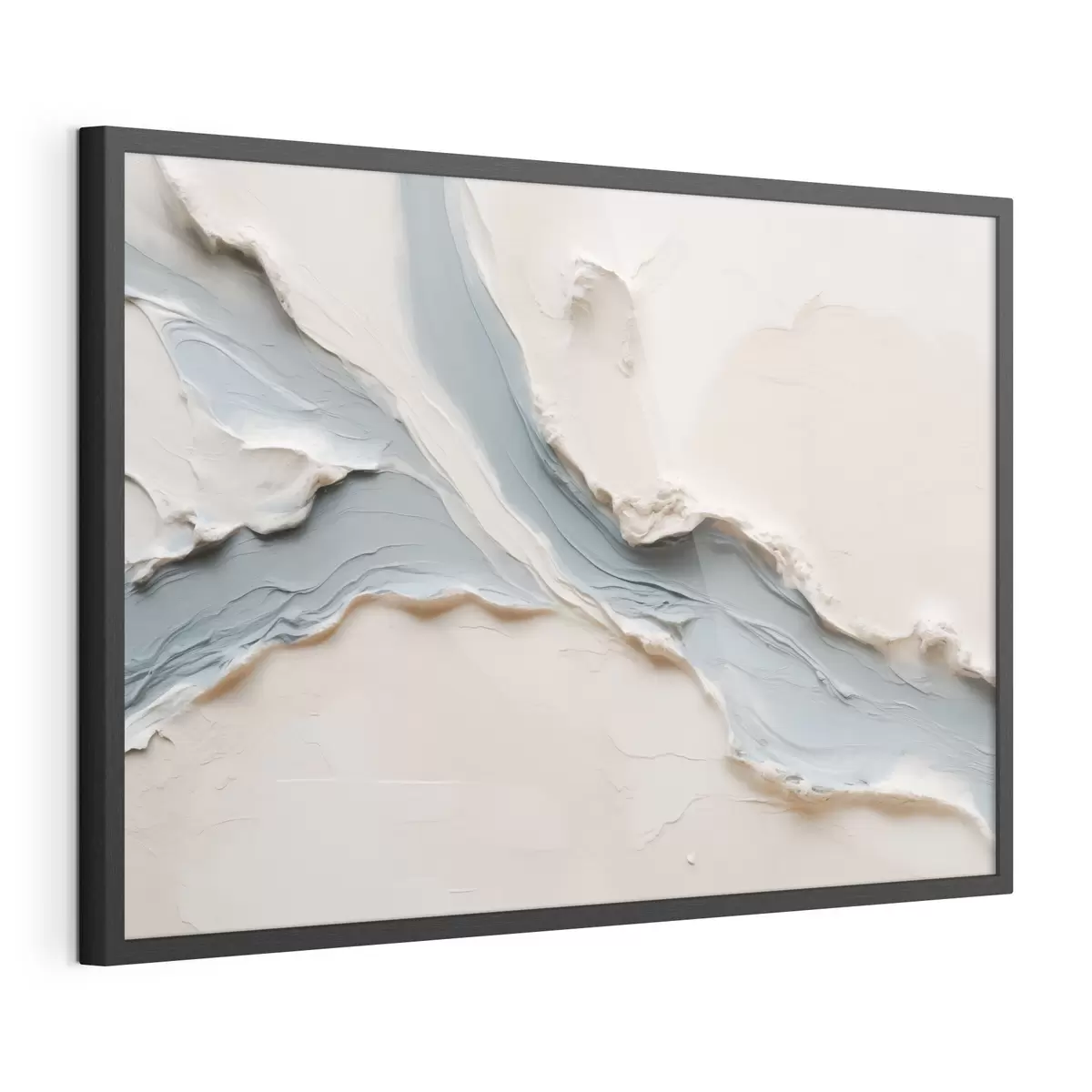 Poster Abstraktes Design mit blauem Fließeffekt f49953