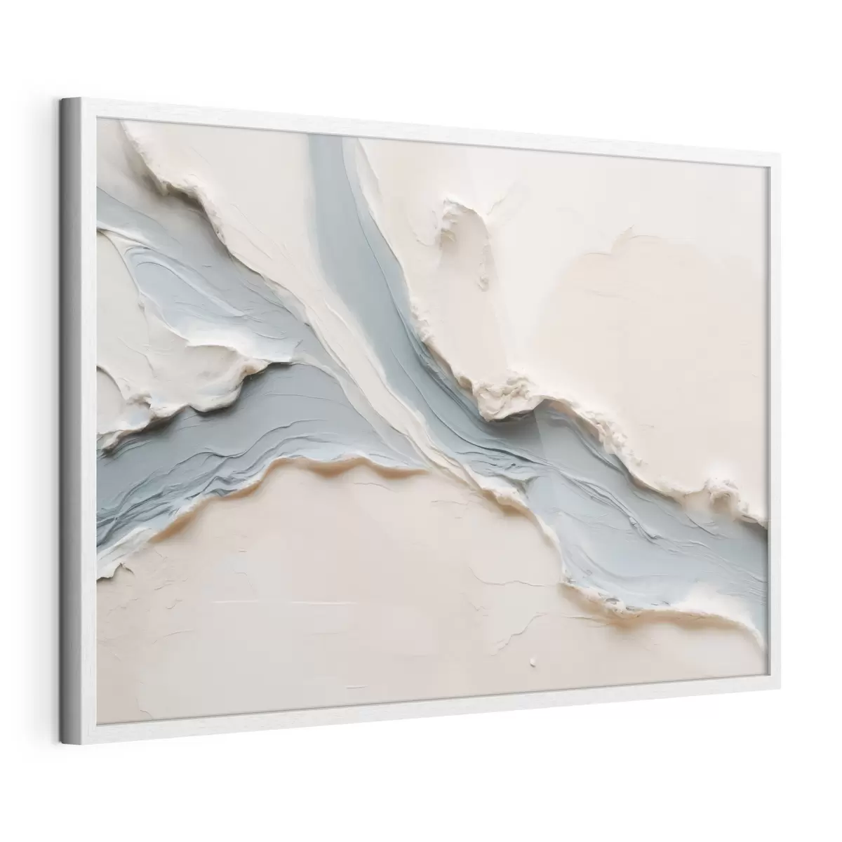 Poster Abstraktes Design mit blauem Fließeffekt f49953