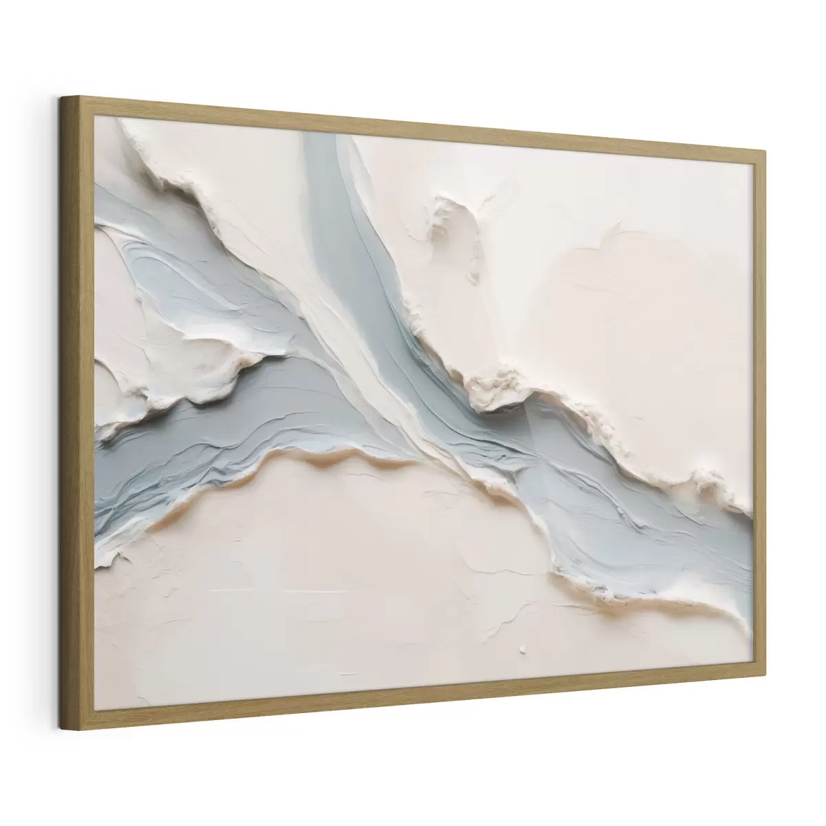 Poster Abstraktes Design mit blauem Fließeffekt f49953