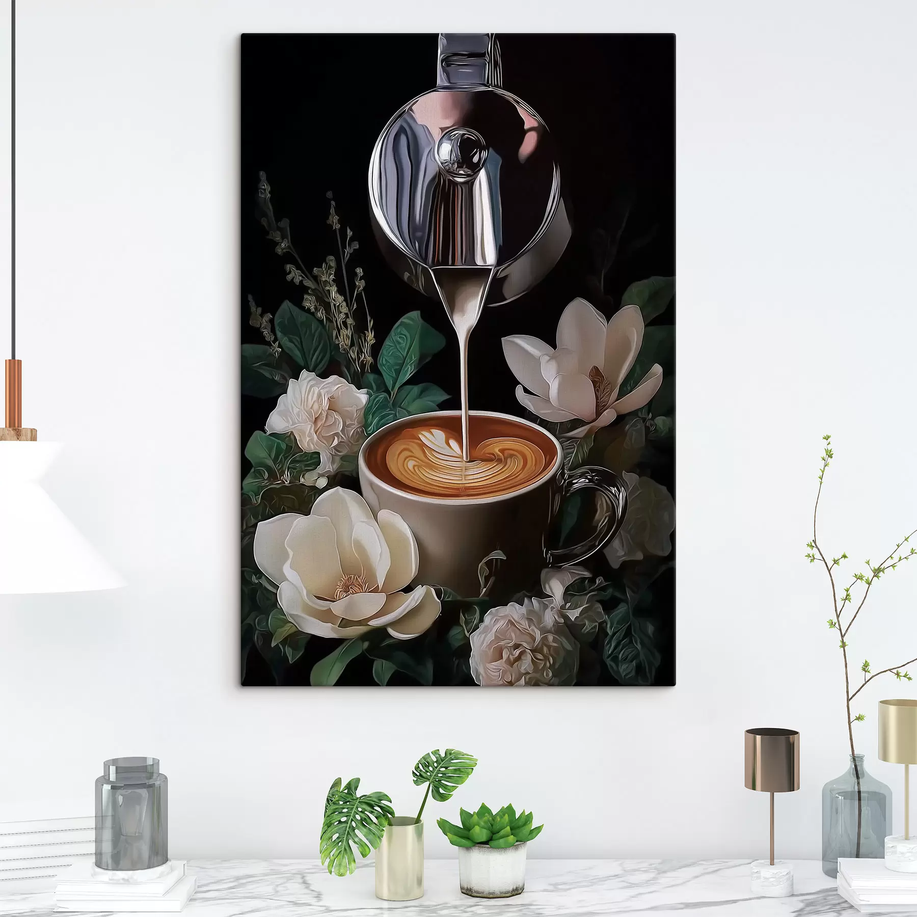Fototapete Kaffee-Stillleben s50123