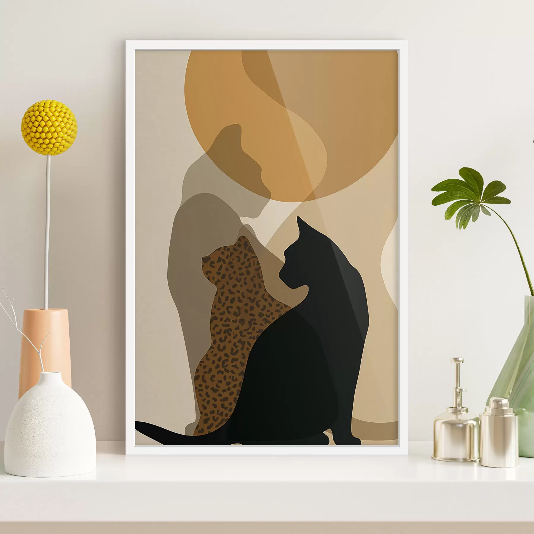 Fototapete Schatten von Katzen f50103