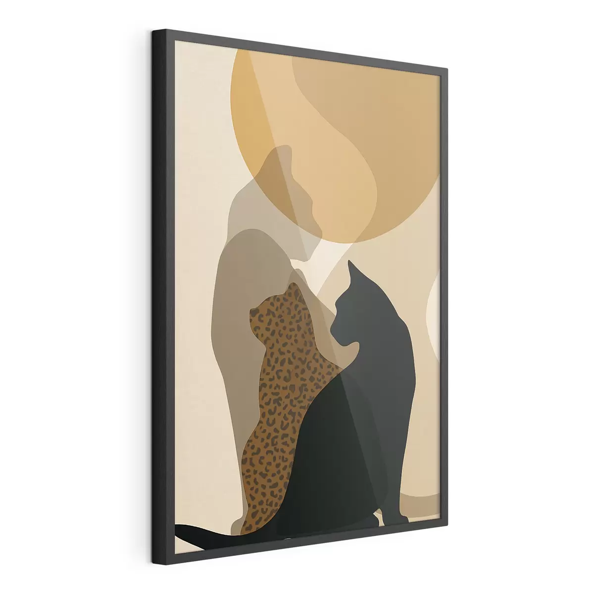 Poster Schatten von Katzen f50103