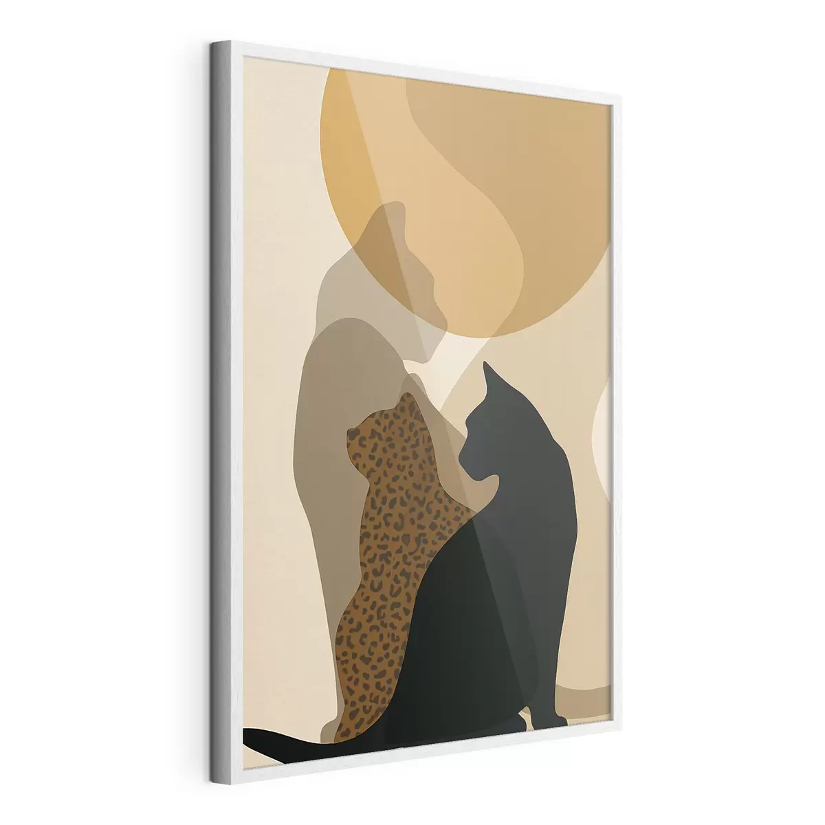 Poster Schatten von Katzen f50103
