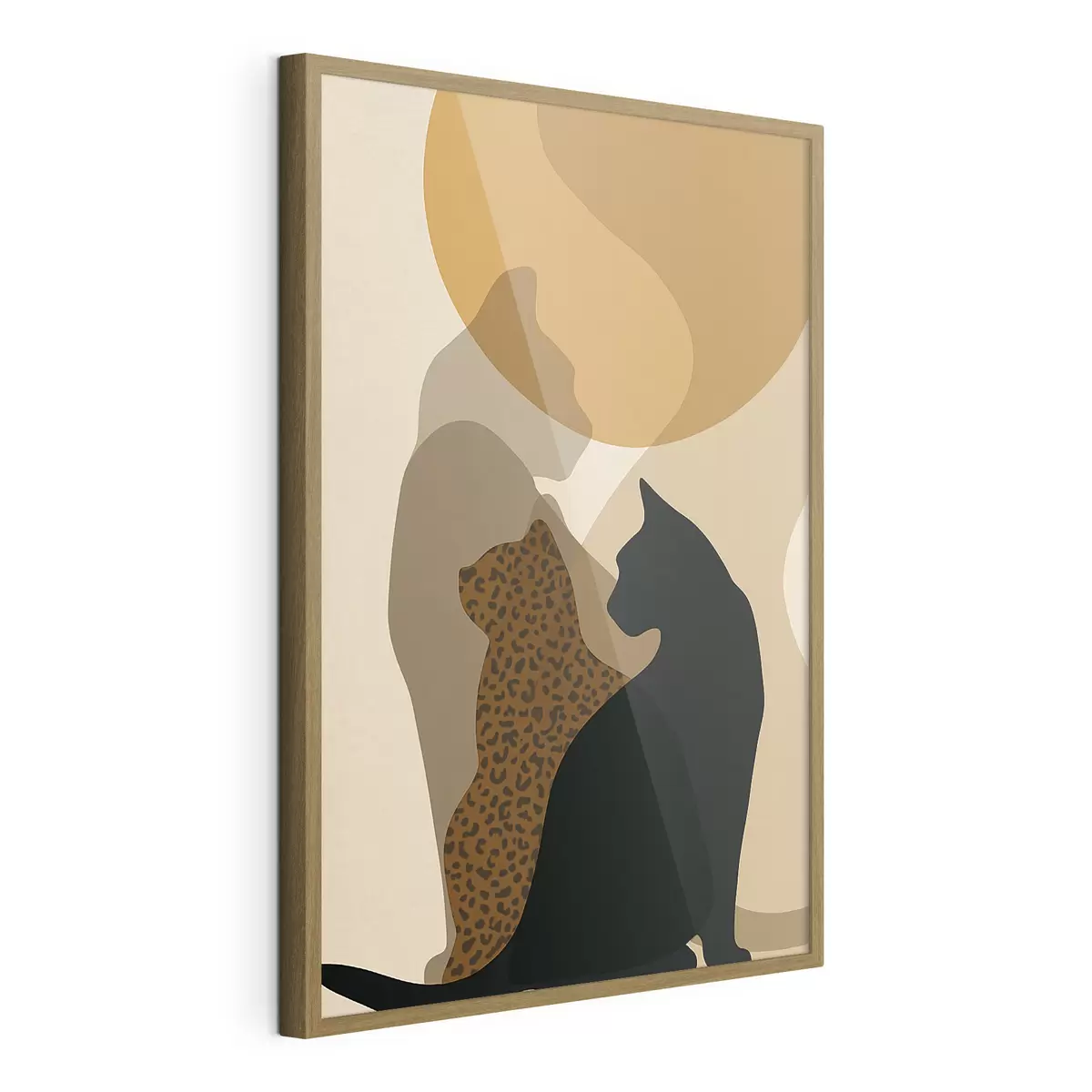 Poster Schatten von Katzen f50103