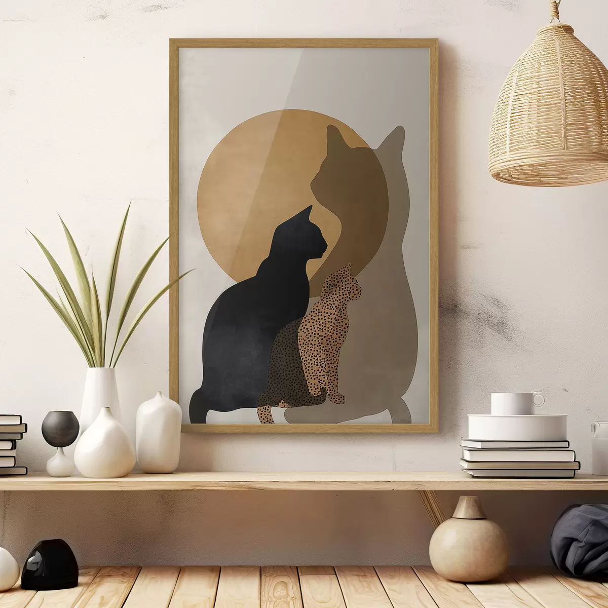 Poster Spiel der Silhouetten f50104
