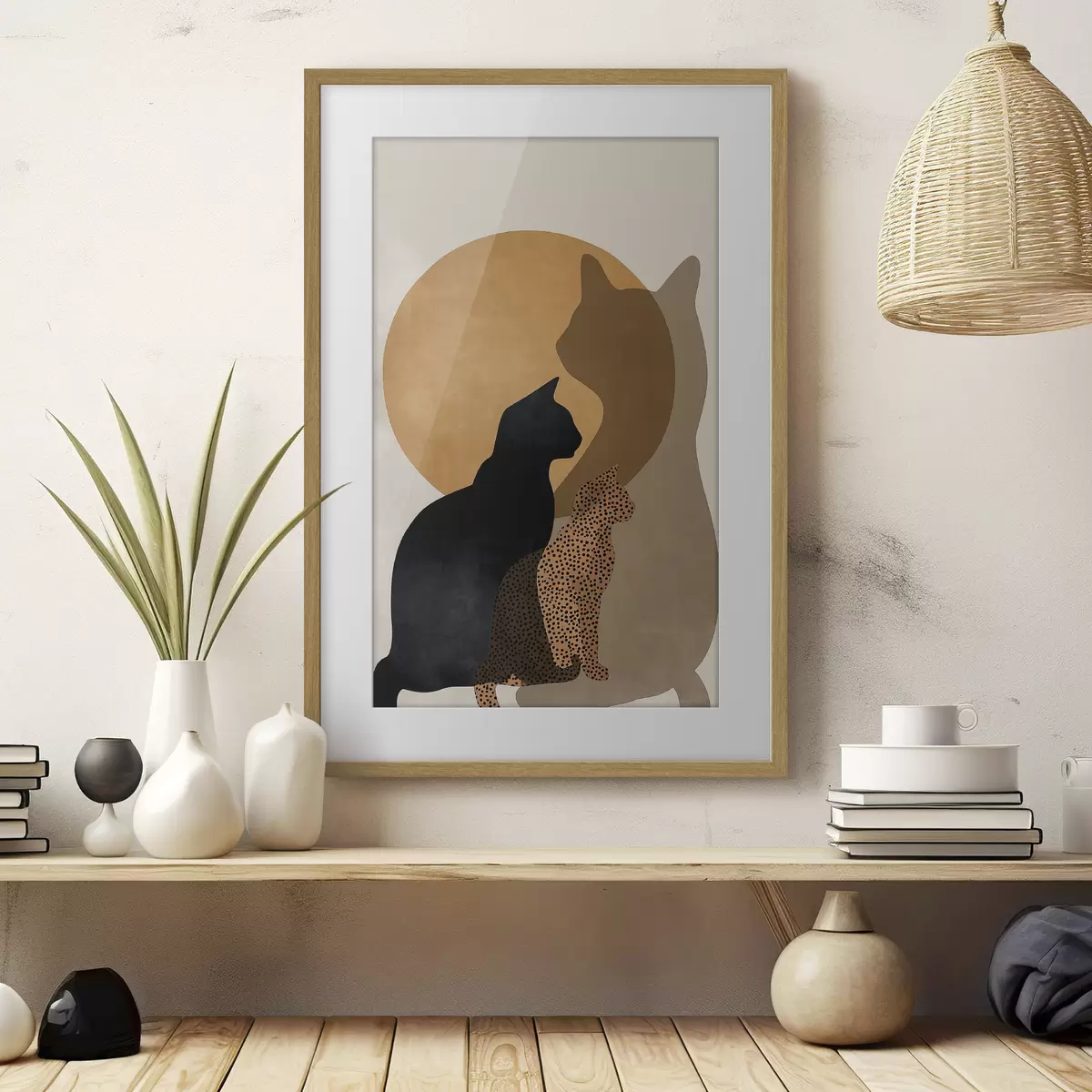 Poster Spiel der Silhouetten f50104