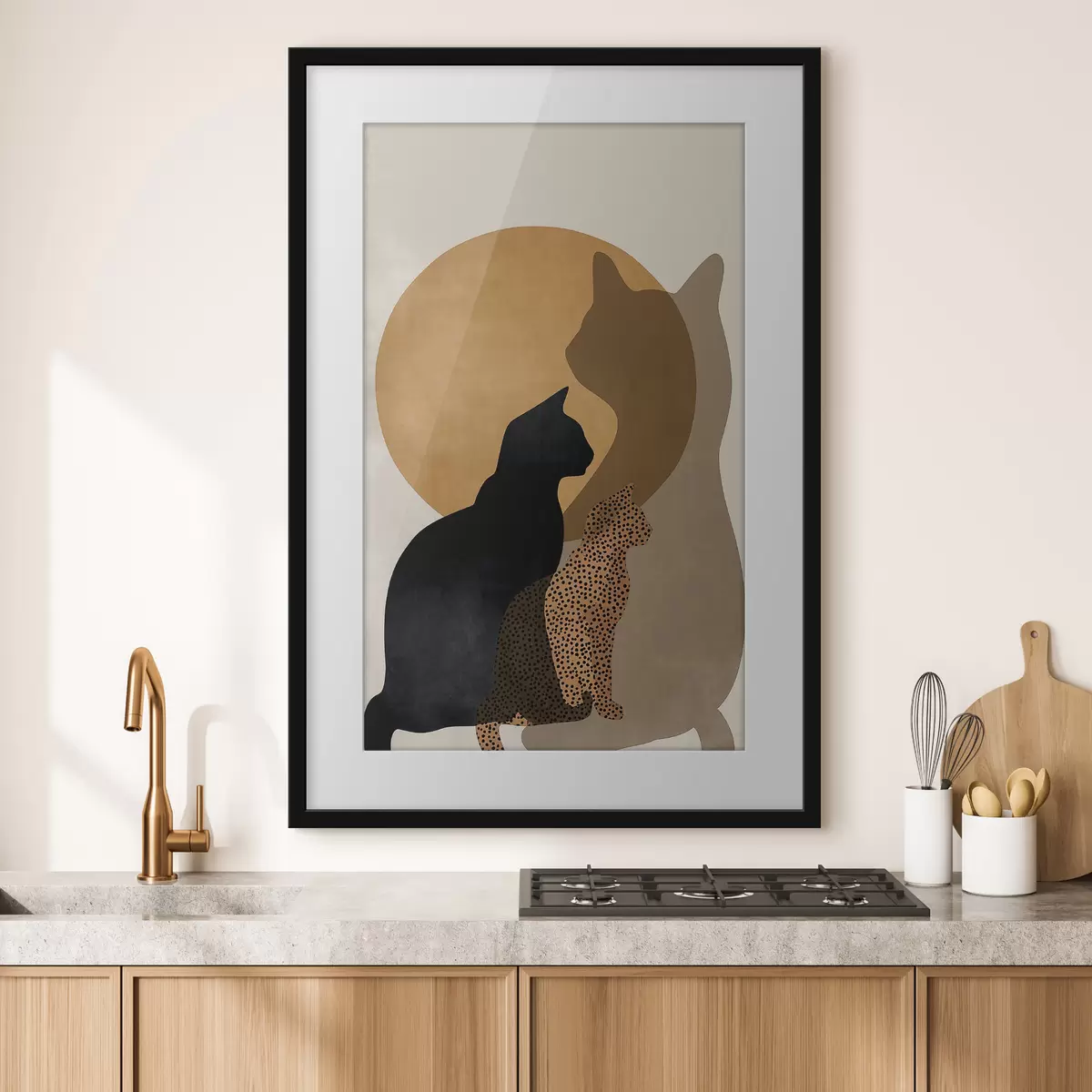 Poster Spiel der Silhouetten f50104
