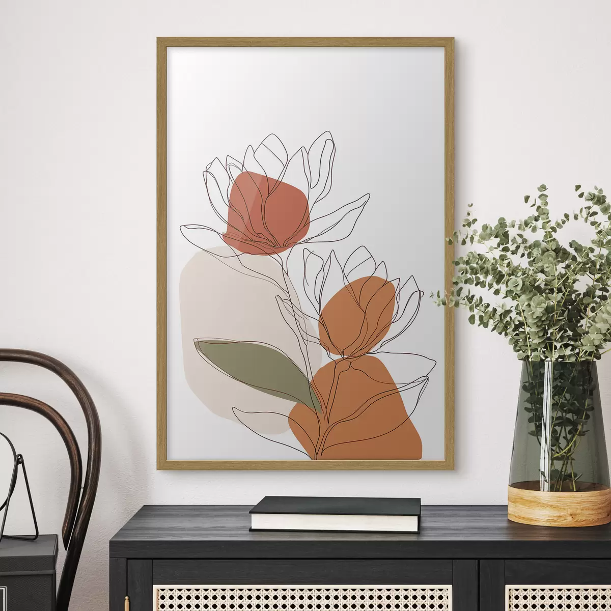 Poster Botanisches Mosaik f50112