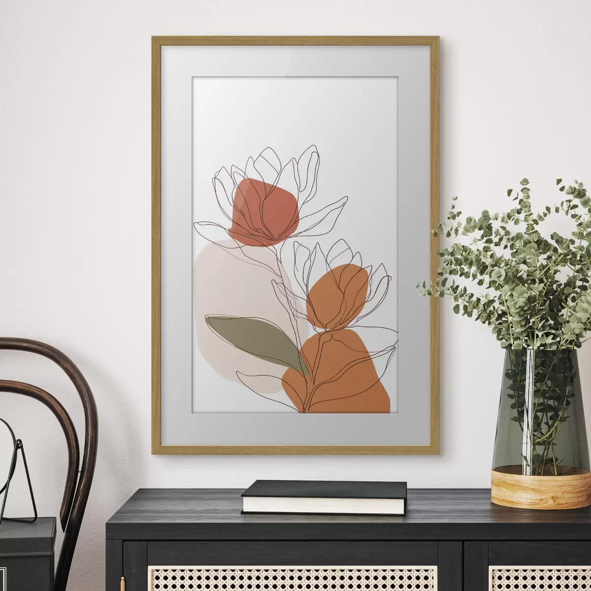 Poster Botanisches Mosaik f50112