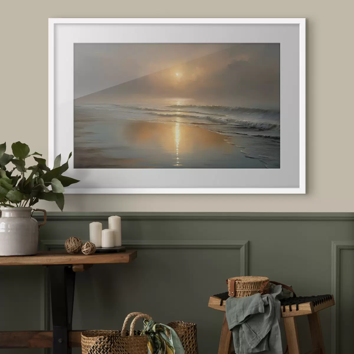 Poster Sonnenaufgang über dem Meer f50114