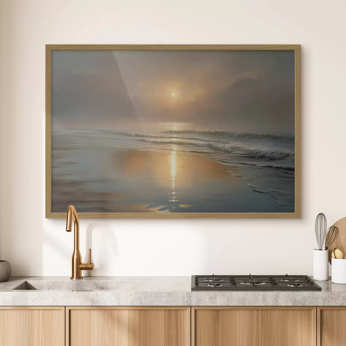 Poster Sonnenaufgang über dem Meer f50114