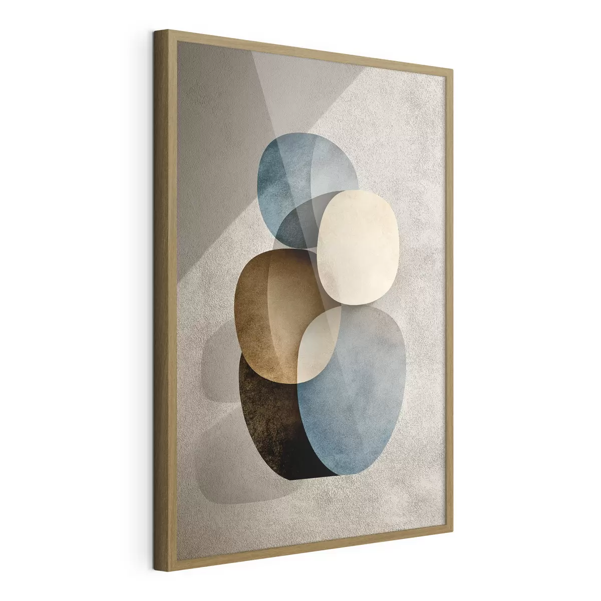 Poster Vier schwebende Formen f50115
