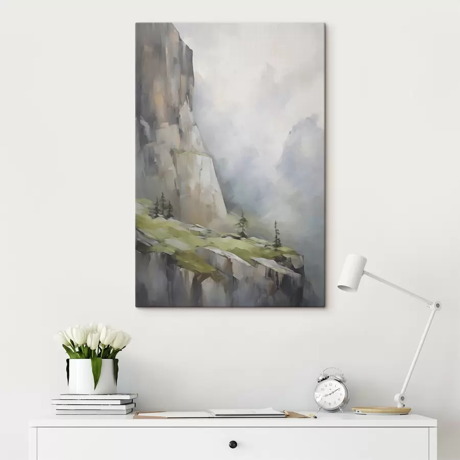 Fototapete Berglandschaft, Nachbildung eines Gemäldes s50135