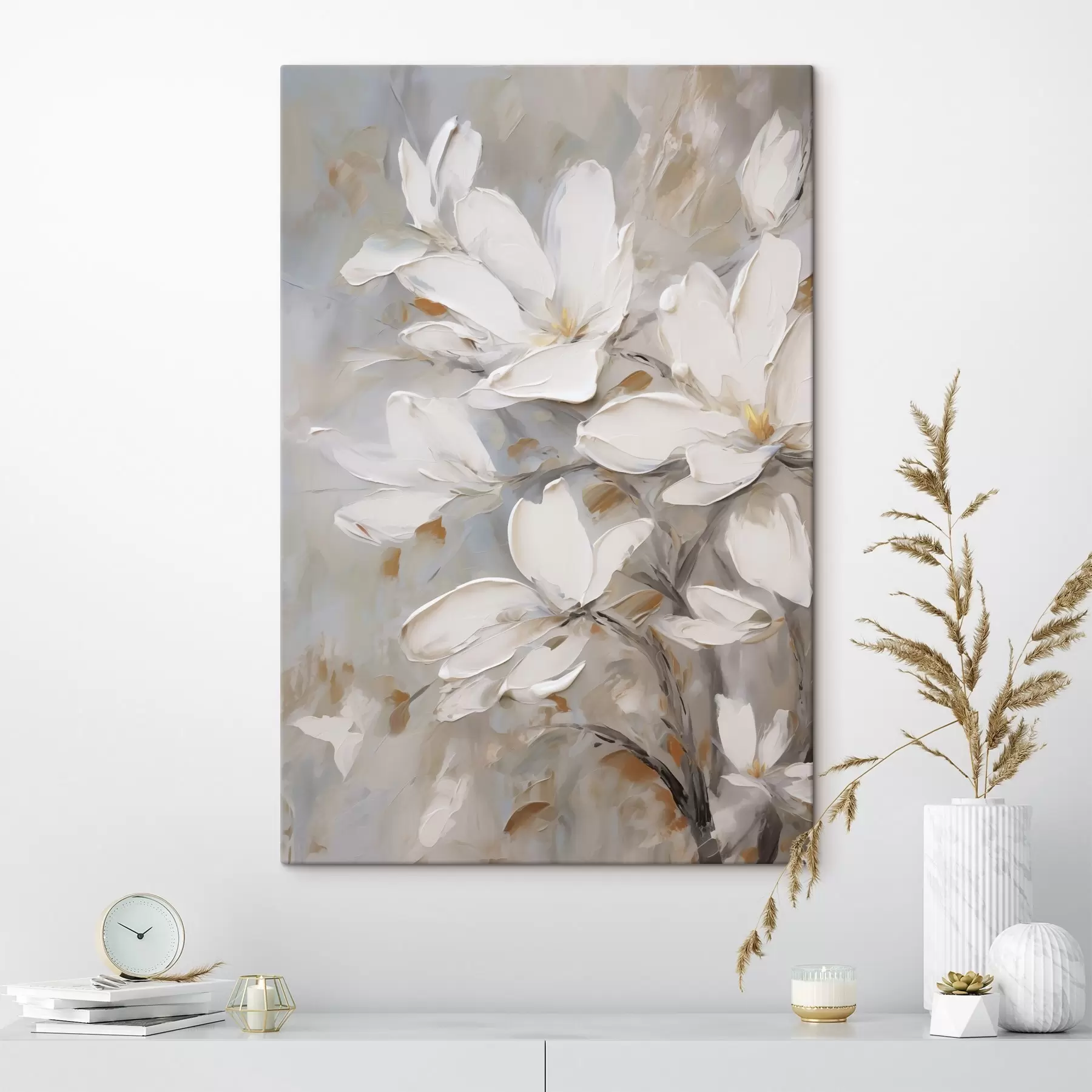 Fototapete Abstrakte Blumen, Nachbildung eines Gemäldes s50138