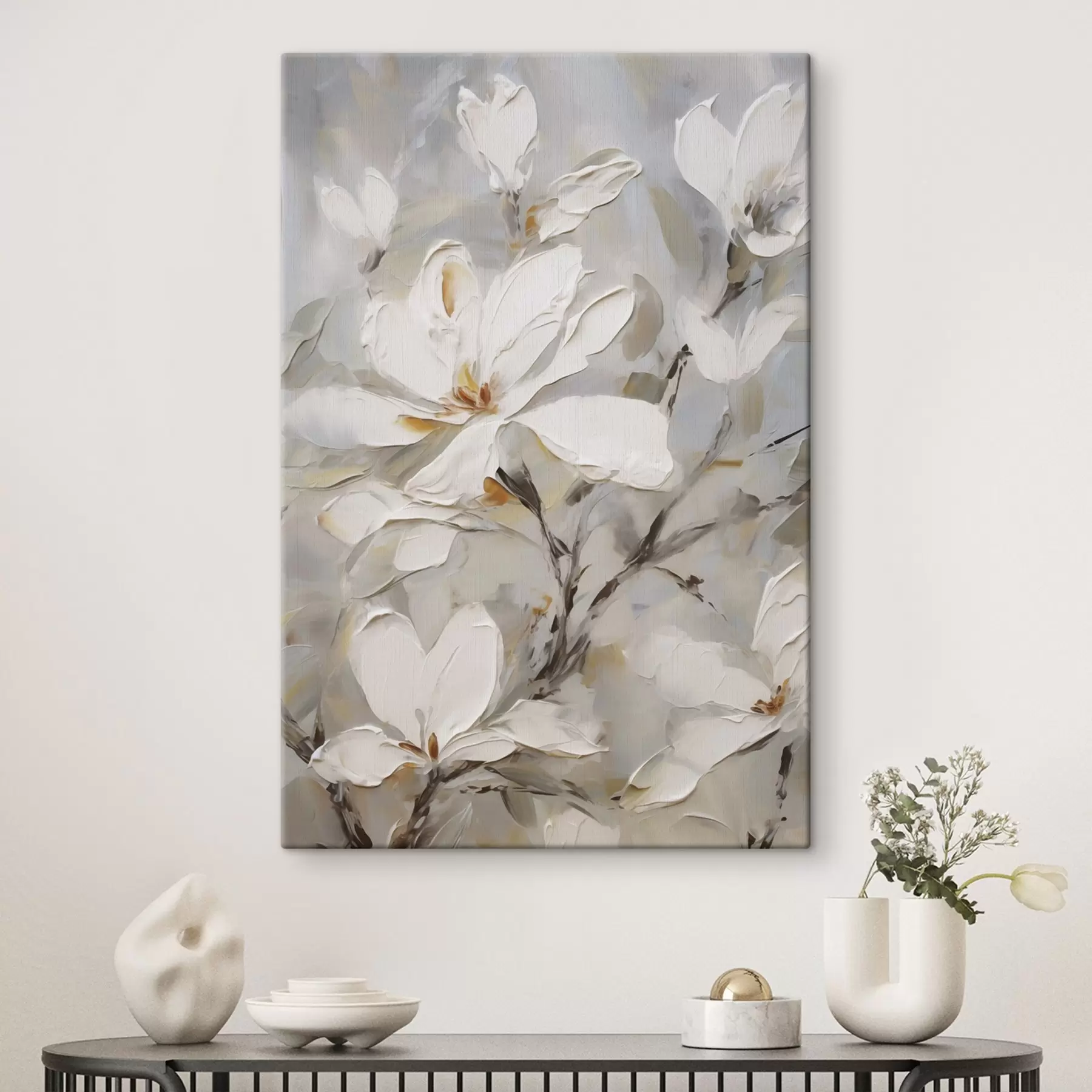 Fototapete Abstrakte Blumen, Nachbildung eines Gemäldes s50139