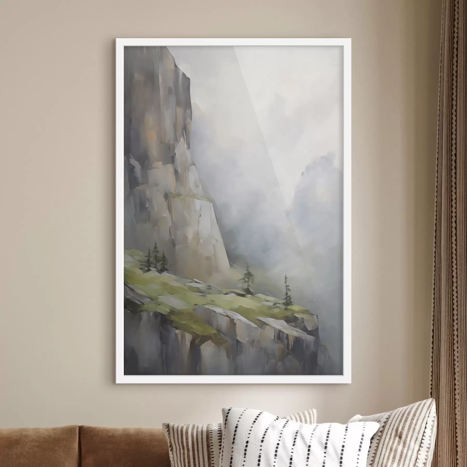 Fototapete Berglandschaft, Nachbildung eines Gemäldes f50135