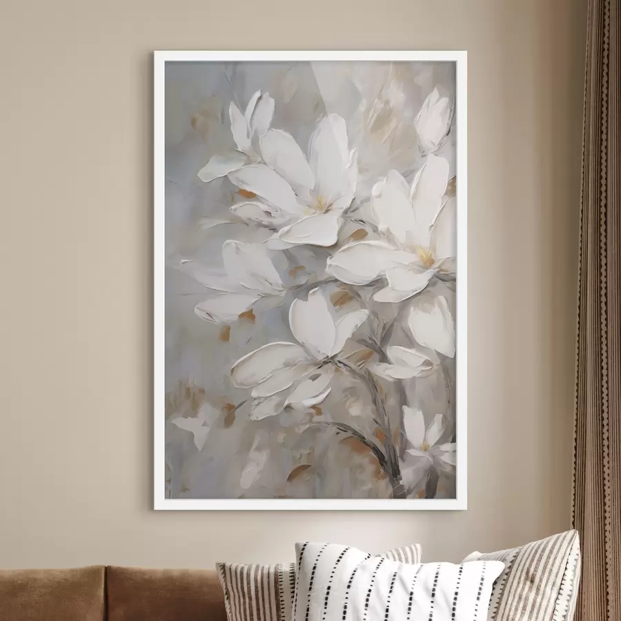 Fototapete Abstrakte Blumen, Nachbildung eines Gemäldes f50138