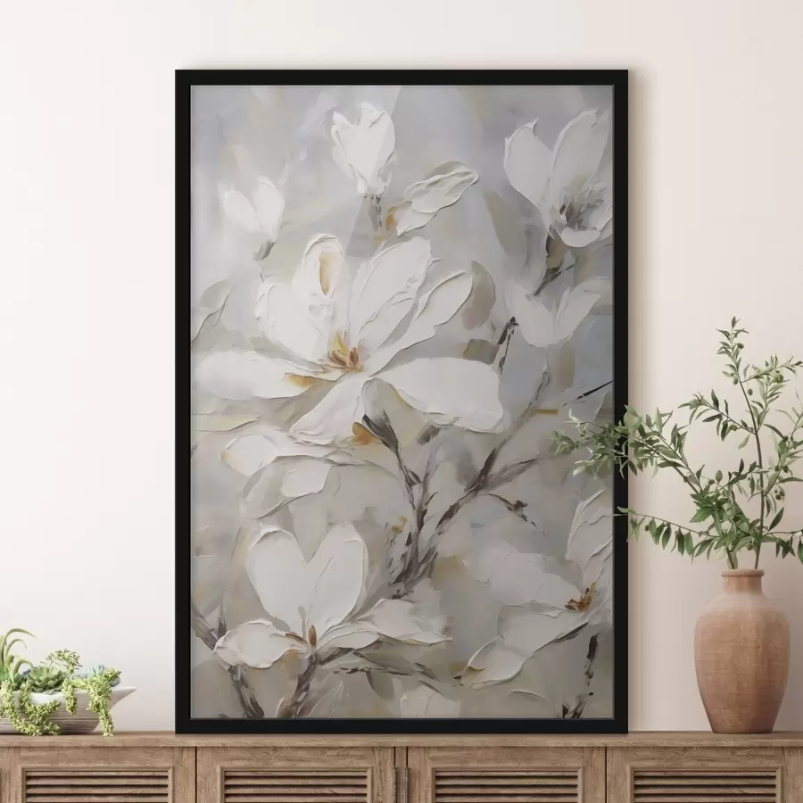 Fototapete Abstrakte Blumen, Nachbildung eines Gemäldes f50139