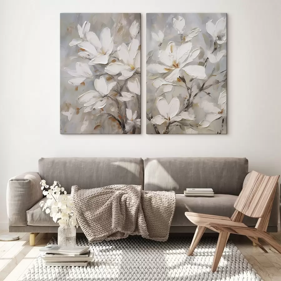 Fototapete Abstrakte Blumen, Nachbildung eines Gemäldes m30805