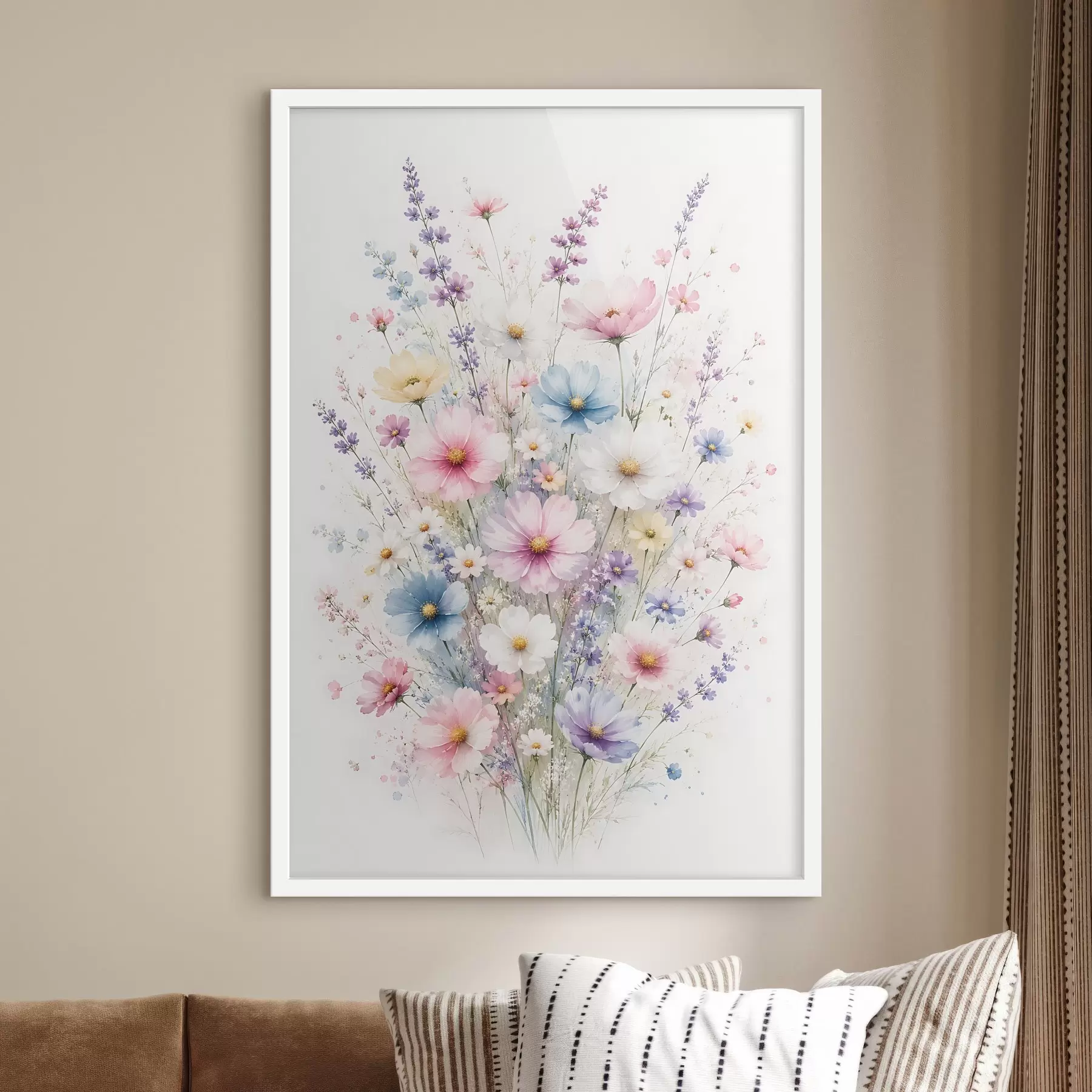 Fototapete Ein zarter Wildblumenstrauß f49935