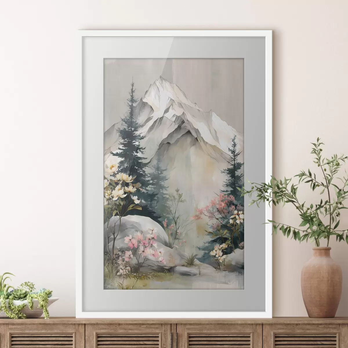 Poster Wald und Farben f50152