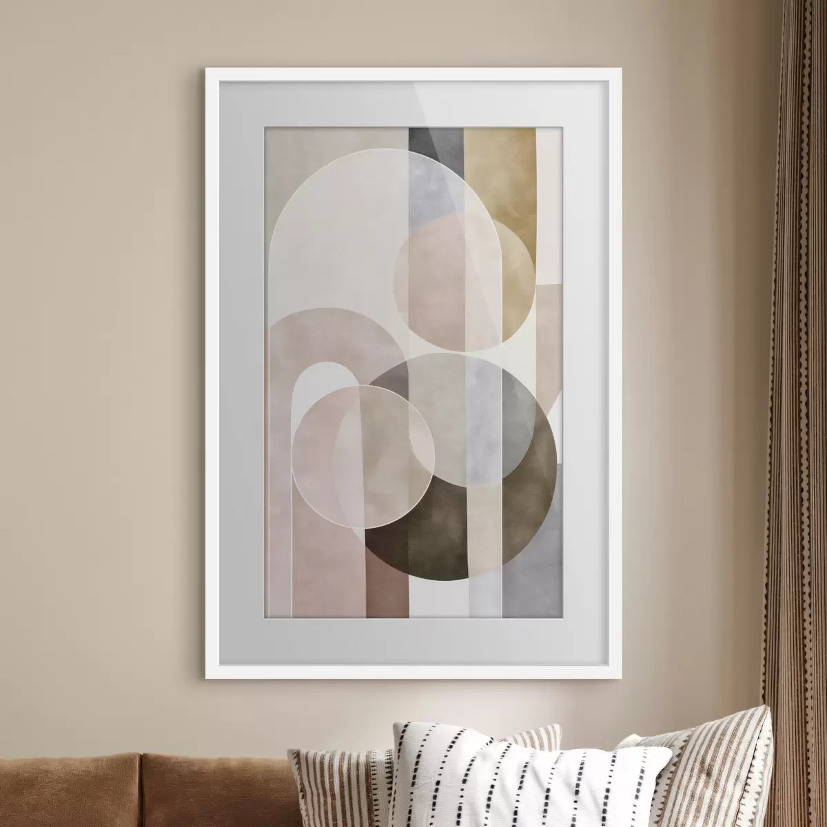 Poster Kreise und Kontrast f50157