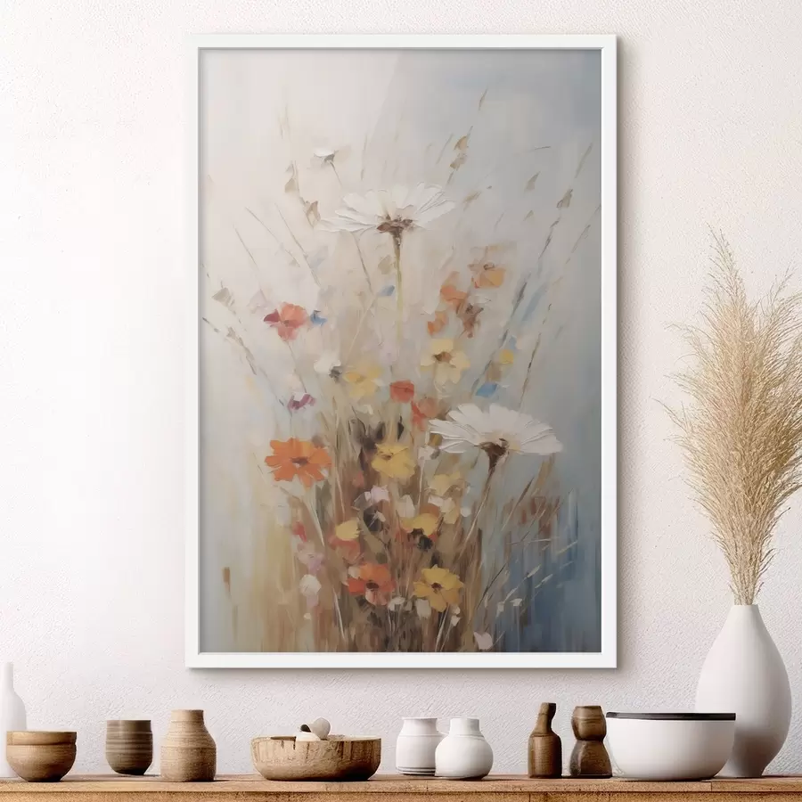 Fototapete Wildblumen, Nachbildung eines Gemäldes f50182