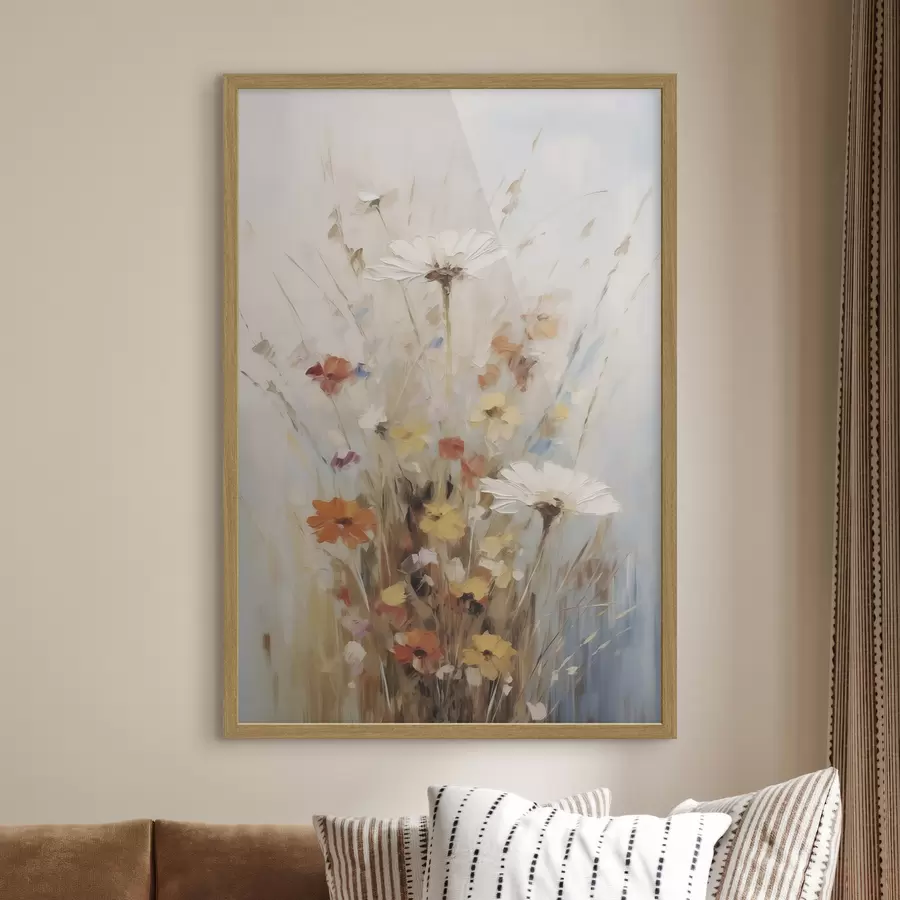 Fototapete Wildblumen, Nachbildung eines Gemäldes f50182