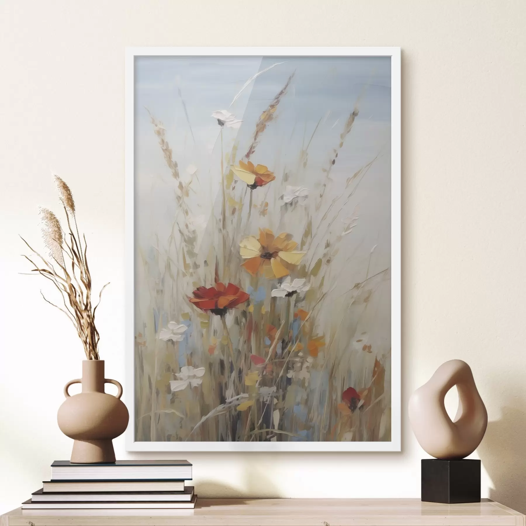 Fototapete Wildblumen und Kräuter, Nachbildung eines Gemäldes f50183
