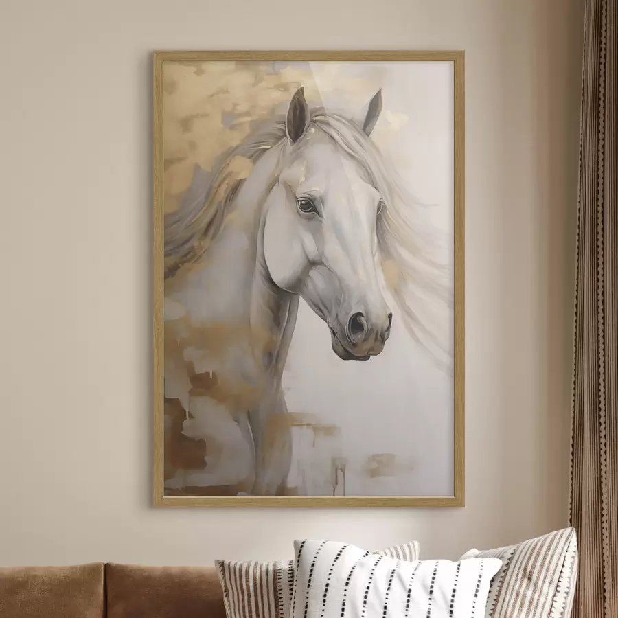 Fototapete Pferd, Nachbildung eines Gemäldes f50186