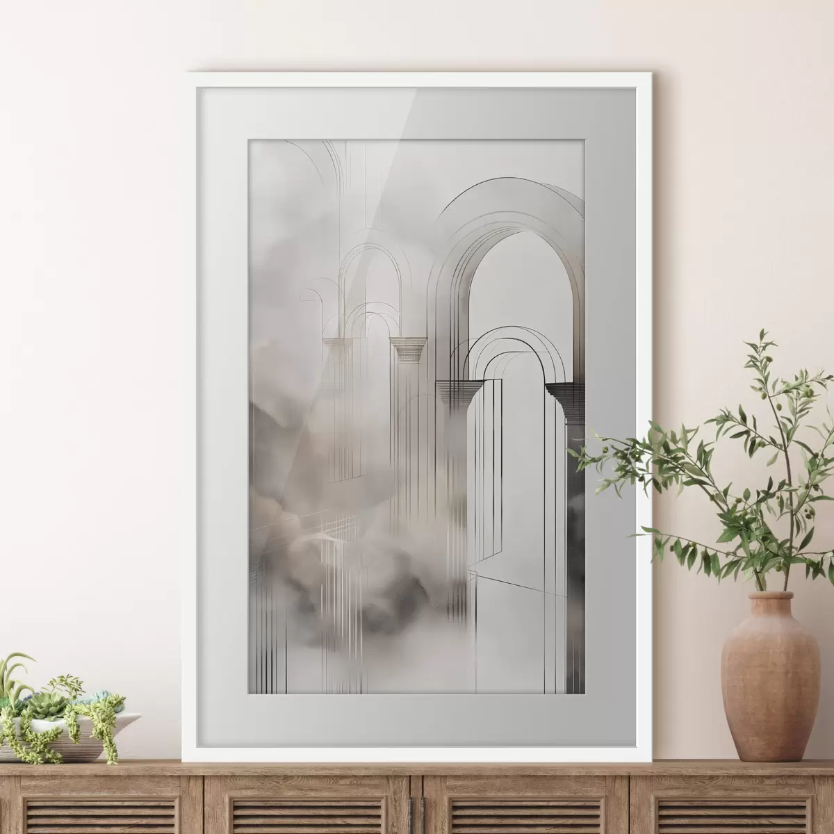 Poster Nebelige Silhouette f50176