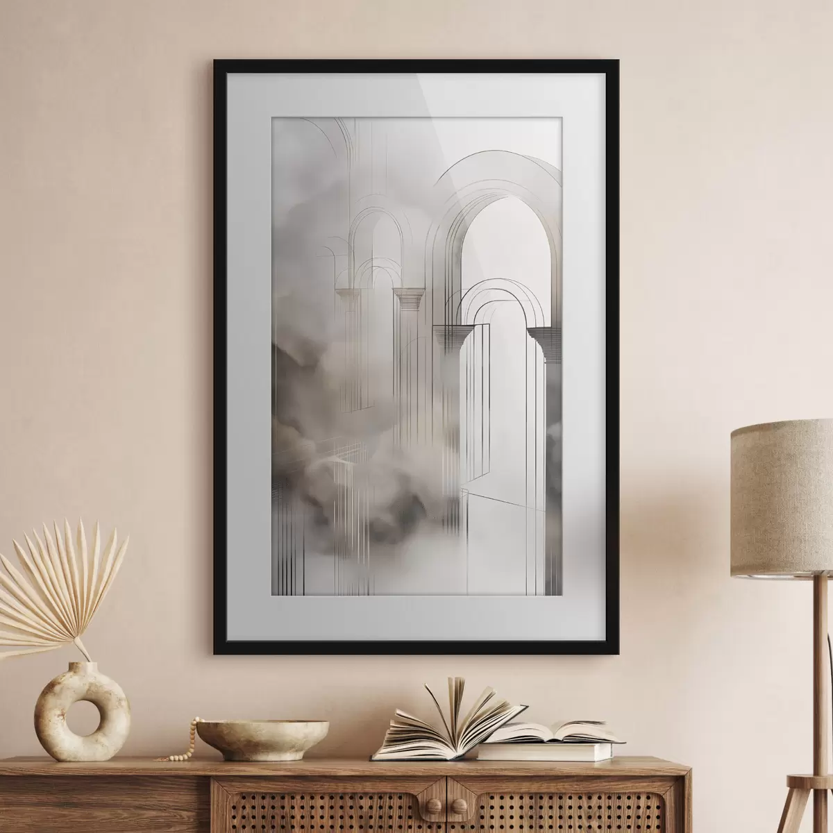 Poster Nebelige Silhouette f50176