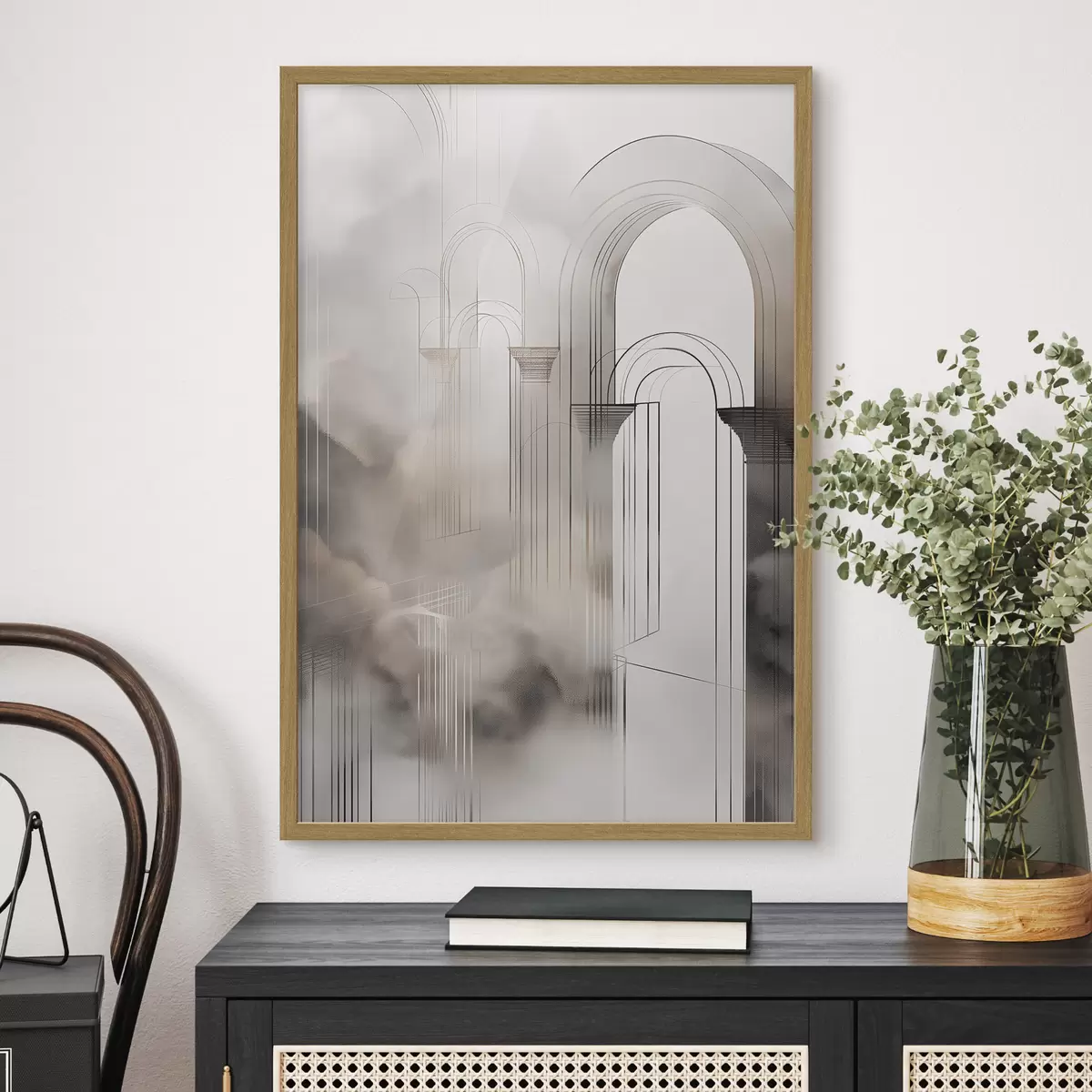 Poster Nebelige Silhouette f50176