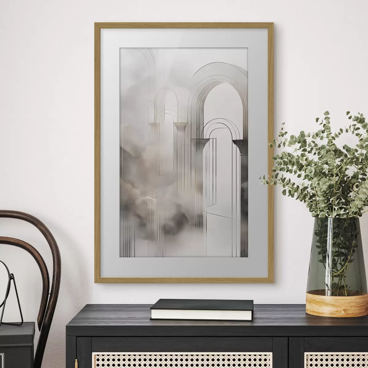 Poster Nebelige Silhouette f50176