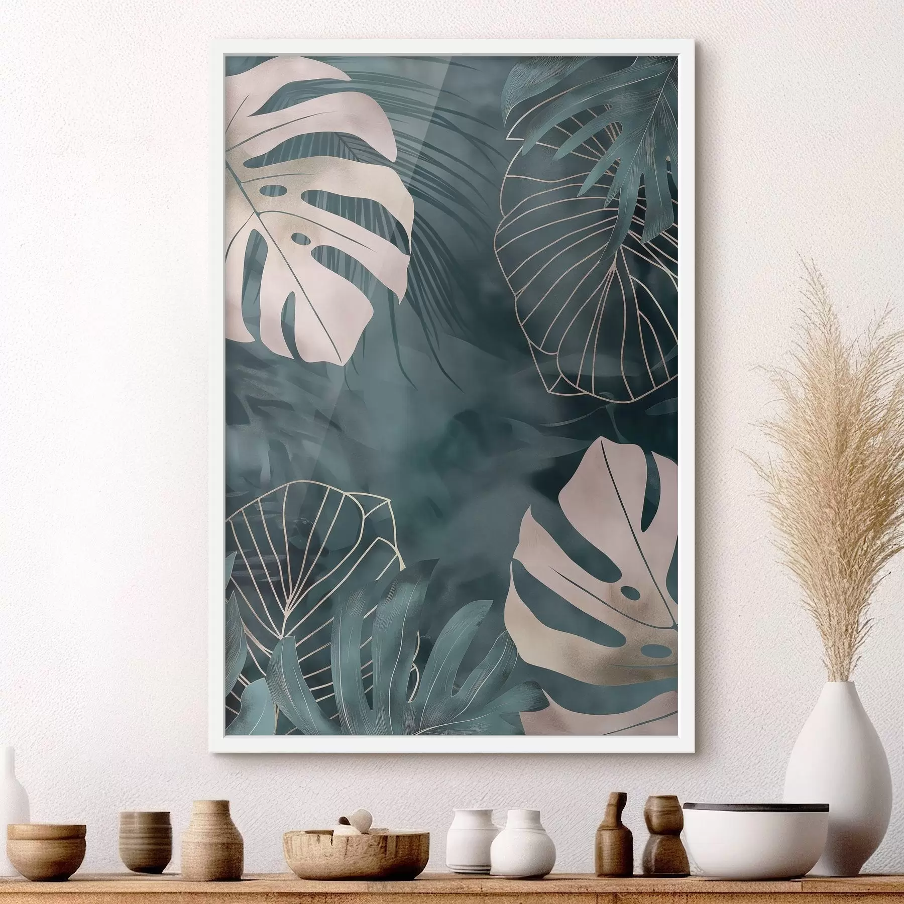 Fototapete Monstera-Blätter f50177