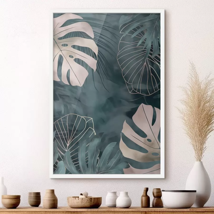 Fototapete Monstera-Blätter f50177