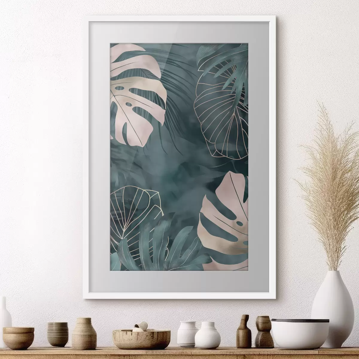 Poster Monstera-Blätter f50177
