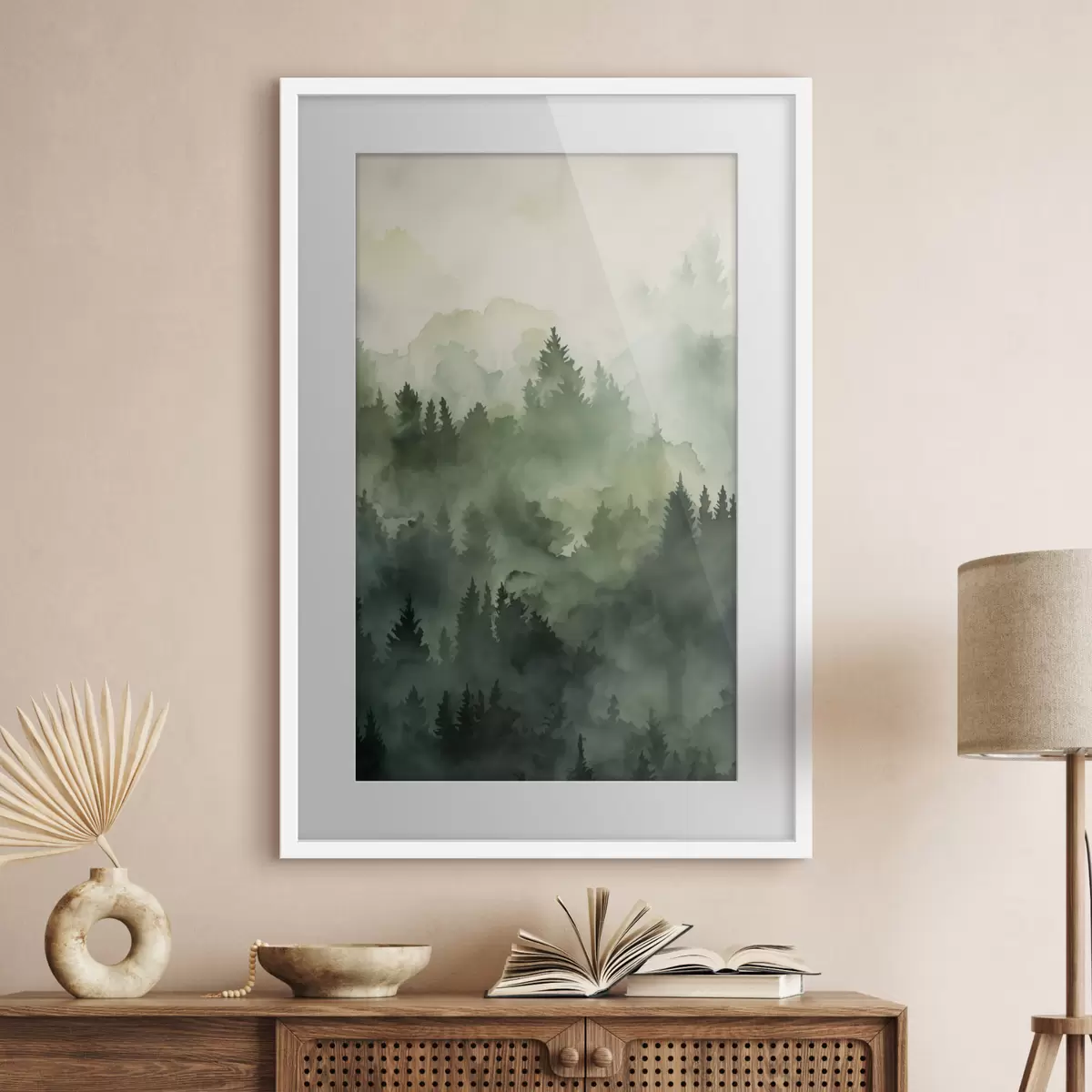 Poster Morgennebel f50180