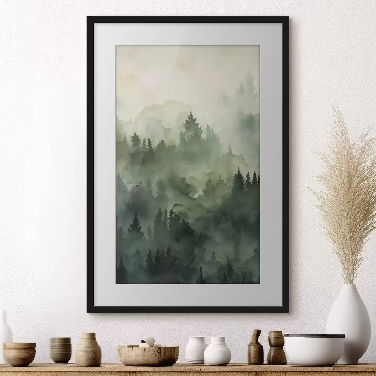 Poster Morgennebel f50180