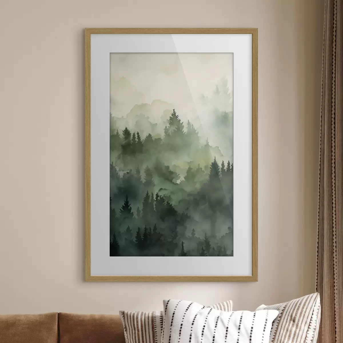 Poster Morgennebel f50180