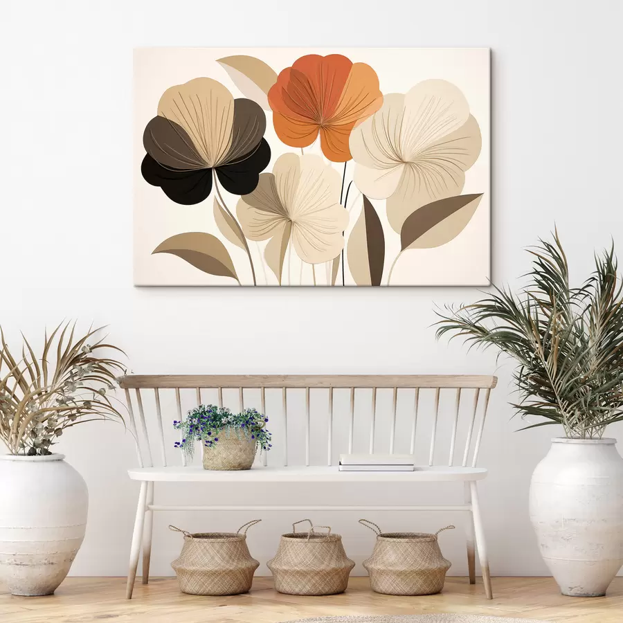 Fototapete Abstrakte Blumen s50251