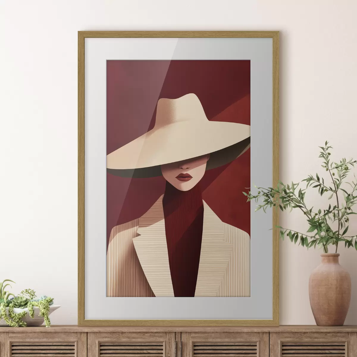 Poster Frau und Schwung f50238