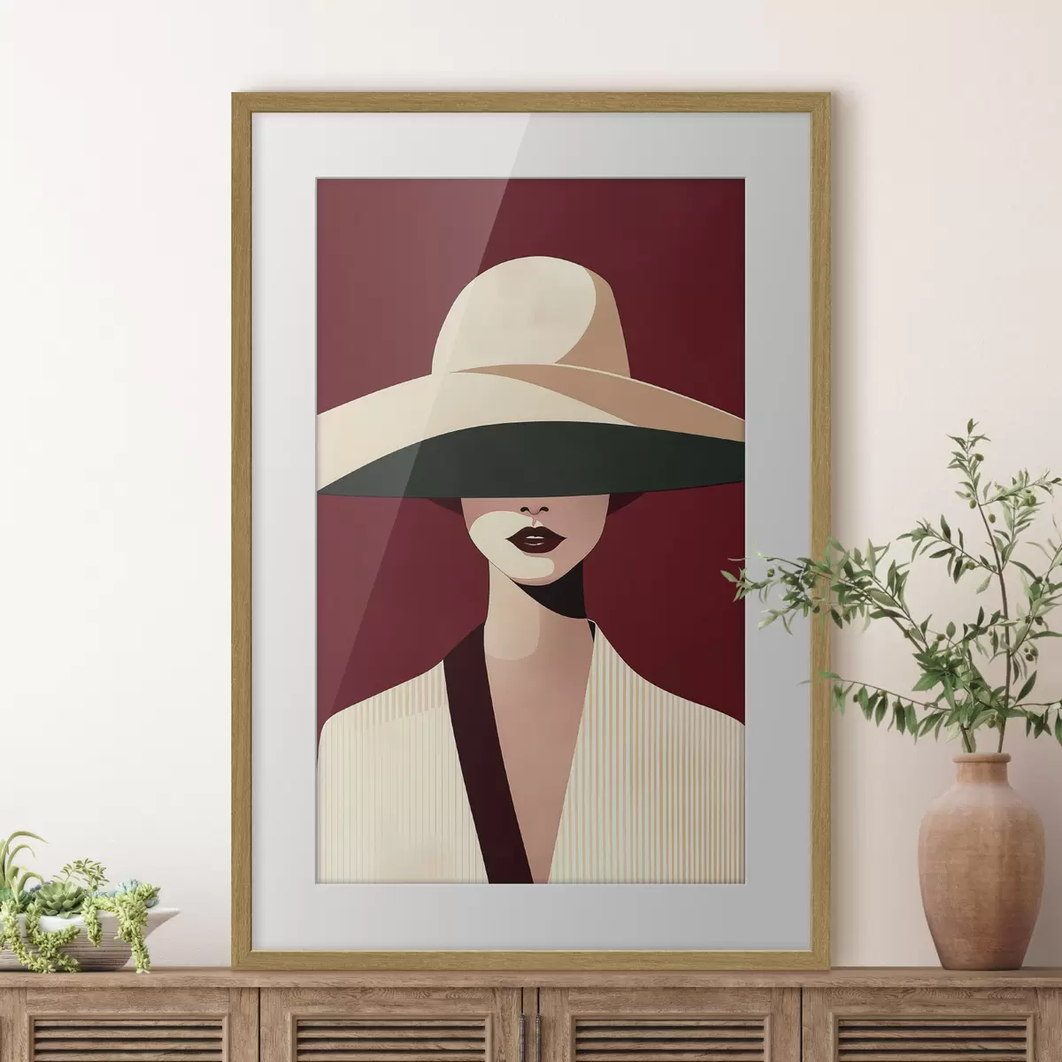 Poster Frau und Atem f50239