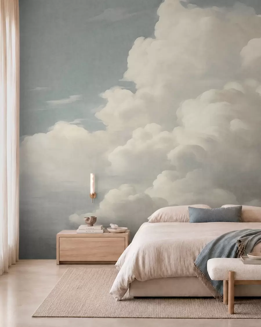 Fototapete Wolken in Perlmutt w05855
