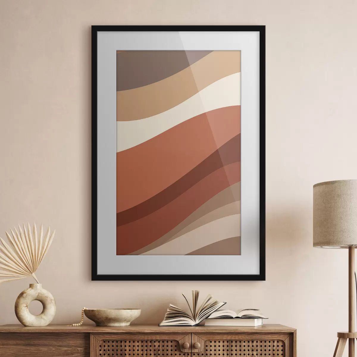 Poster Terrakotta-Geometrie f50283